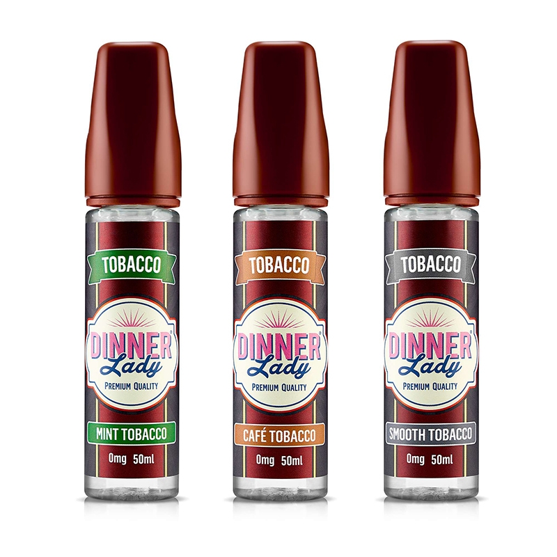 Dinner Lady Tobacco Range 50ml Shortfill
